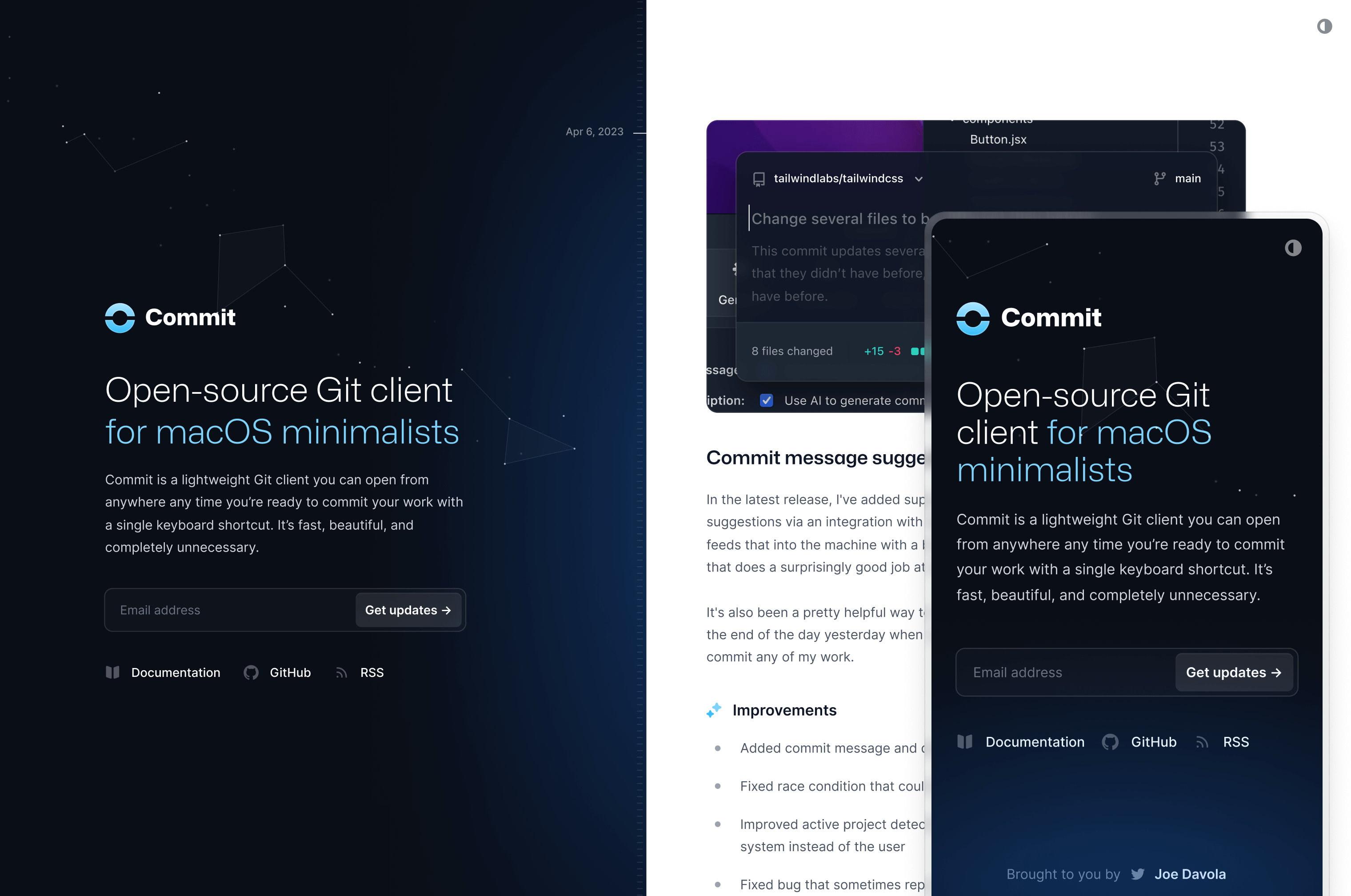 Changelog template